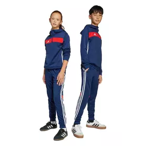 adidas Performance pantaloni de trening pentru copii culoarea albastru marin, cu imprimeu, JD3062 imagine