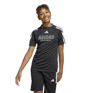 adidas tricou copii culoarea negru, cu imprimeu, JI6178 imagine