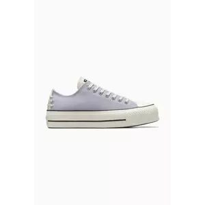 Converse tenisi Chuck Taylor All Star Lift culoarea violet, A12553C imagine