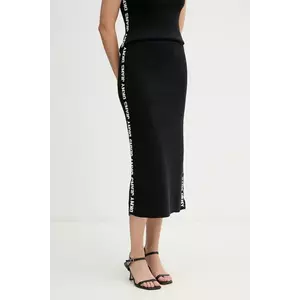 Dkny fusta culoarea negru, midi, creion imagine