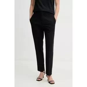 Mos Mosh pantaloni femei, culoarea negru, drept, high waist, 169200 imagine