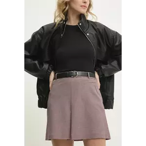 Answear Lab fustă din bumbac culoarea rosu, mini, drept imagine