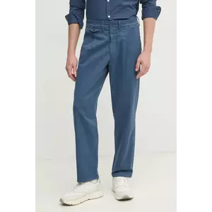 Pepe Jeans pantaloni RELAXED COMFORT PLEATED CHINO barbati, cu fason chinos, PM211803 imagine