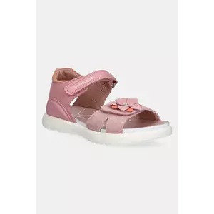 Biomecanics sandale din piele pentru copii culoarea roz, 252240 imagine