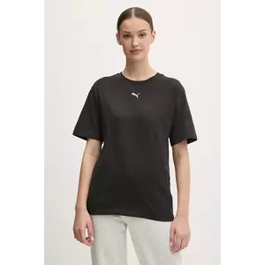 Puma tricou din bumbac femei, culoarea negru, 684971 imagine