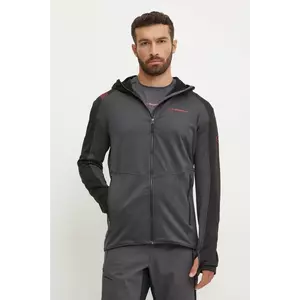 LA Sportiva hanorac Upendo culoarea gri, cu glugă, modelator, L67900322 imagine