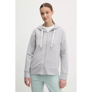 Dkny bluza femei, culoarea gri, cu glugă, neted, DP5J9510 imagine
