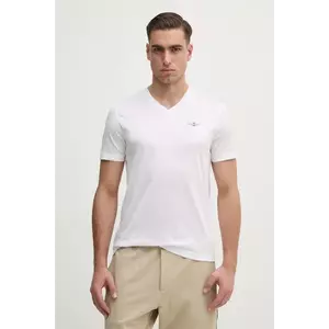 Aeronautica Militare tricou din bumbac barbati, culoarea alb, cu imprimeu, TS2418J683 imagine