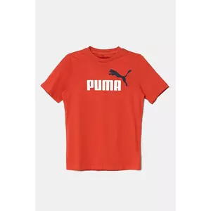 Puma tricou de bumbac pentru copii ESS 2 COLOR No.1 Logo Tee culoarea rosu, cu imprimeu, 685778 imagine