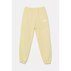 Elisabetta Franchi pantaloni de trening pentru copii culoarea galben, neted, EFPA276.0.FF002 imagine