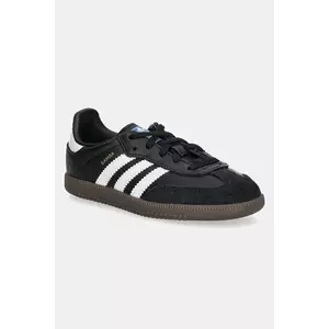 adidas Originals sneakers pentru copii SAMBA OG culoarea negru, IE3680 imagine