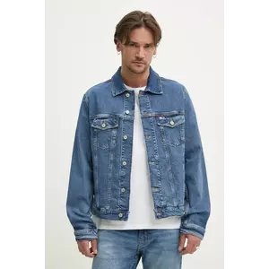 Tommy Jeans geaca jeans culoarea albastru marin, de tranzitie, DM0DM21047 imagine