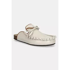 JW Anderson slapi de piele femei, culoarea bej, LF0069 LA0323 002 imagine