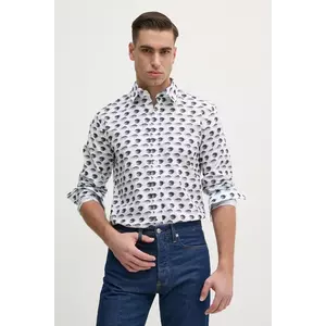 Joop! camasa din bumbac barbati, culoarea alb, cu guler clasic, regular, 30045983 imagine