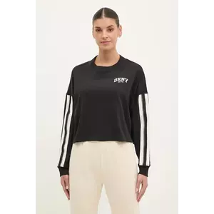 Dkny longsleeve din bumbac culoarea negru, DP5T1226 imagine