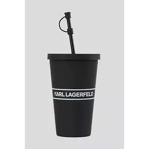 Karl Lagerfeld pahar cu pai Essential To Go culoarea negru, A1W42017 imagine