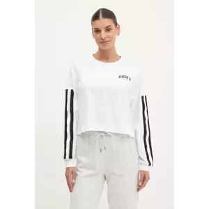 Dkny longsleeve din bumbac culoarea alb, DP5T1226 imagine