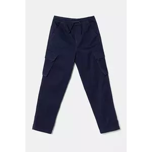 United Colors of Benetton pantaloni copii culoarea albastru marin, neted, 4TCGCF049 imagine