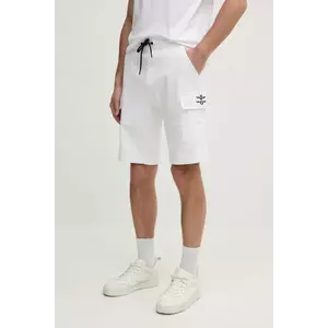 Aeronautica Militare pantaloni scurți bărbați, culoarea alb, BF012F559 imagine
