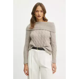 Marella pulover de lana femei, culoarea bej, 2423366225200 imagine