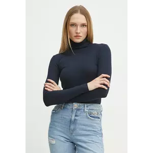 MAX&Co. pulover femei, culoarea bleumarin, light, cu guler, 2518361054200 imagine