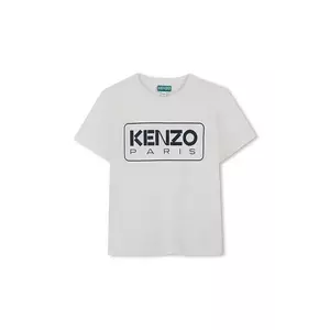 Kenzo Kids tricou de bumbac pentru copii culoarea alb, cu imprimeu, K61142 imagine