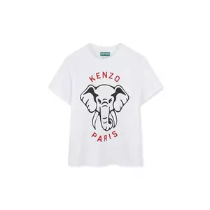 Kenzo Kids tricou de bumbac pentru copii culoarea alb, cu imprimeu, K61136 imagine