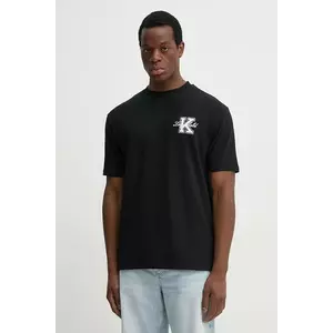 Karl Lagerfeld tricou din bumbac bărbați, culoarea negru, cu imprimeu, 552221.755148 imagine