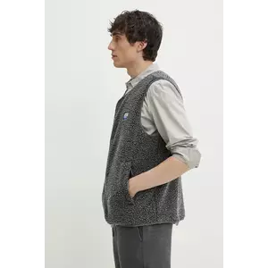 American Vintage vesta barbati, culoarea gri, de tranzitie, MHOK16AE25 imagine