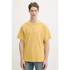 Levi's tricou din bumbac barbati, culoarea galben, modelator imagine