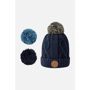 Cabaia caciula copii Cabaia Kids Vegan culoarea albastru marin, din tricot gros imagine