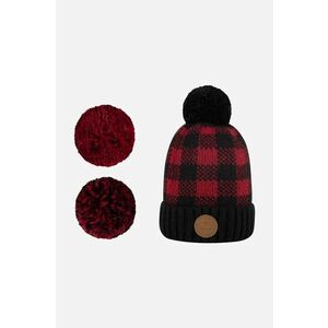 Cabaia caciula Scorpion Vegan culoarea rosu, din tricot gros imagine