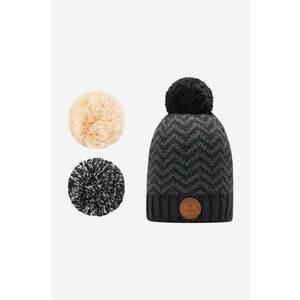 Cabaia caciula Karaboudjan culoarea gri, din tricot gros imagine