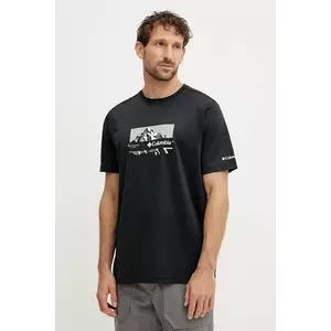 Columbia tricou sport Ice Lake culoarea negru, cu imprimeu, 2071731 imagine