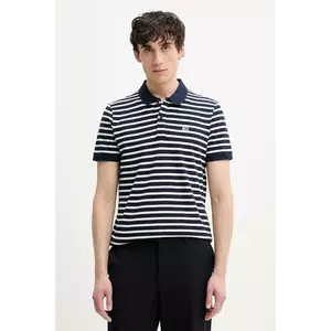 Tommy Jeans polo de bumbac barbati, culoarea albastru marin, neted, DM0DM20676 imagine