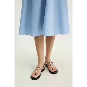 Answear Lab sandale de piele femei, culoarea negru imagine