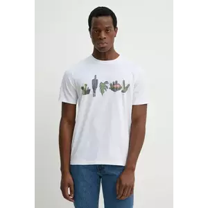 PS Paul Smith tricou barbati, culoarea alb, cu imprimeu, M2R.011R.PP5075 imagine