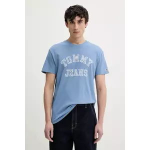 Tommy Jeans tricou din bumbac barbati, cu imprimeu, DM0DM20773 imagine