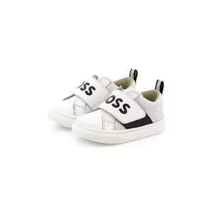 BOSS sneakers pentru copii culoarea alb, J52161 imagine