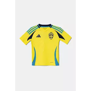 adidas Performance tricou copii culoarea galben, modelator, IP8416 imagine