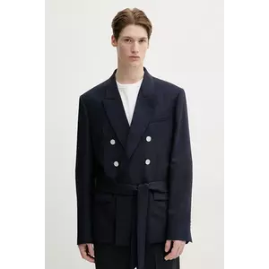 IRO geaca de lana barbati, culoarea albastru marin, MP07UBERT imagine