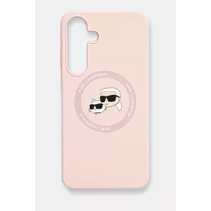 Karl Lagerfeld Husa pentru telefon Samsung Galaxy S25+ culoarea roz, KLHMS25MSKCHTCP imagine
