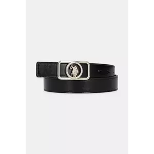 U.S. Polo Assn. curea Gardena femei, culoarea negru, AEUGC2637WAJ imagine