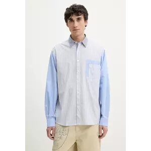 Desigual camasa din bumbac BANKER barbati, cu guler clasic, relaxed, 25SMCW09 imagine