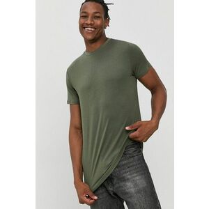 Resteröds Tricou bărbați, culoarea verde, material neted imagine