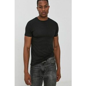 Resteröds Tricou (2-pack) bărbați, culoarea negru, material neted imagine