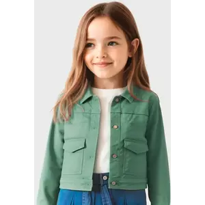 Mayoral geacă de bumbac pentru copii culoarea verde, 3407 imagine