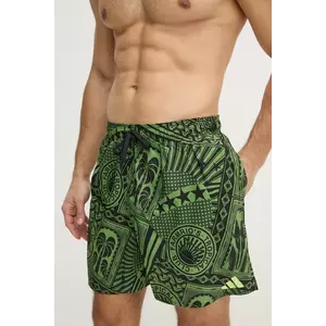 adidas Performance pantaloni scurti de baie x Farm Rio culoarea verde, JG3598 imagine