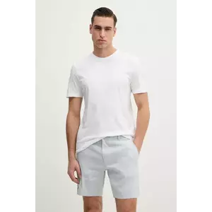 BOSS tricou din bumbac barbati, culoarea alb, neted, 50539831 imagine
