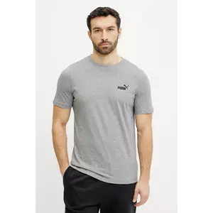 Puma tricou din bumbac barbati, culoarea gri, cu imprimeu, 682534 imagine